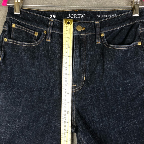 J. Crew Women's skinny flare Dark Blue Jeans size 29 - Picture 8 of 9